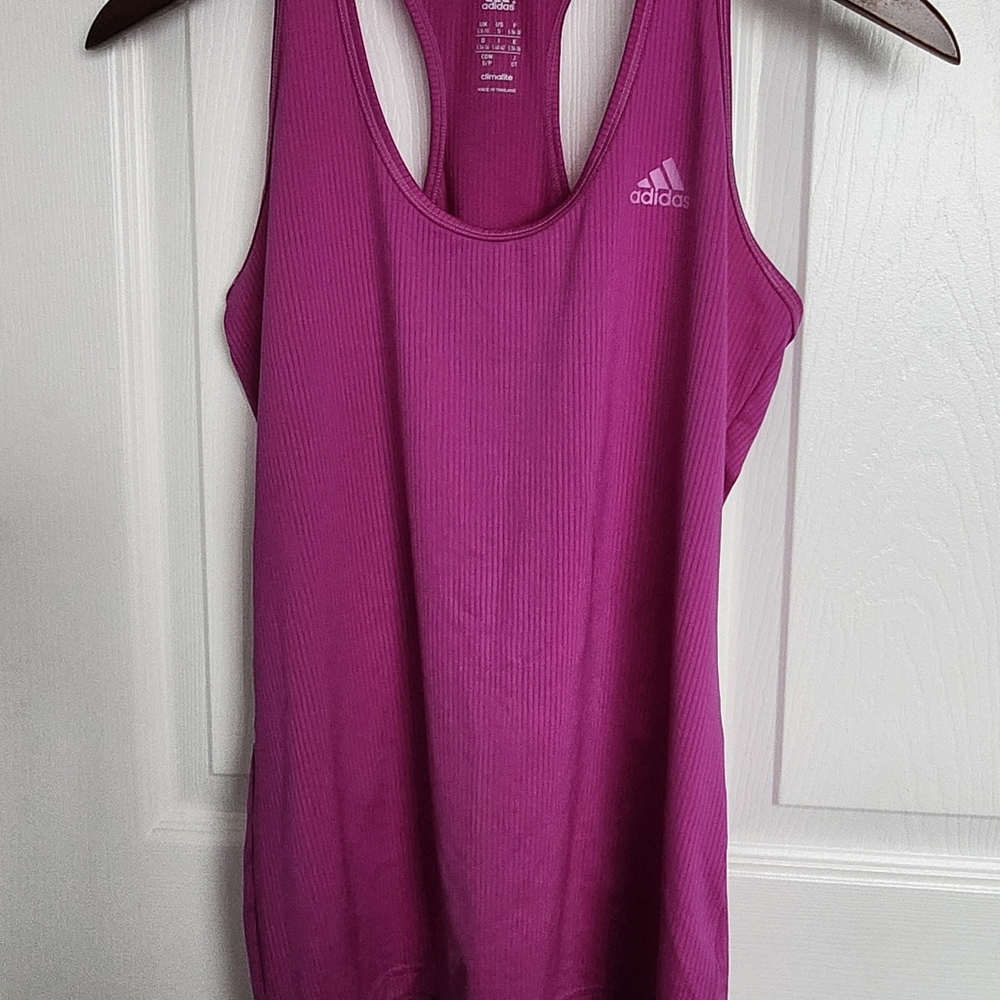 Original ADIDAS Climalite Women's Workout Gym Racerback Tank Top Purple Small